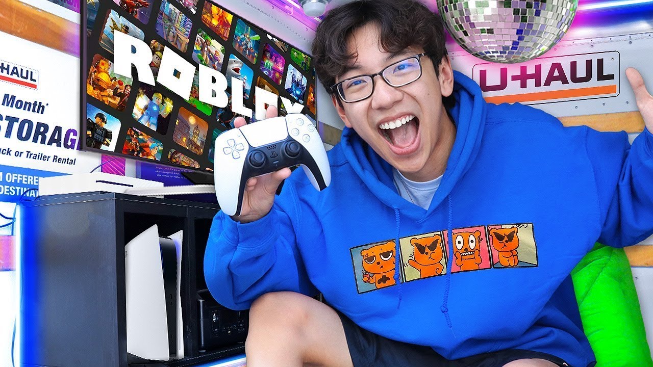 Turning A Moving Truck Into SECRET Gaming Room!