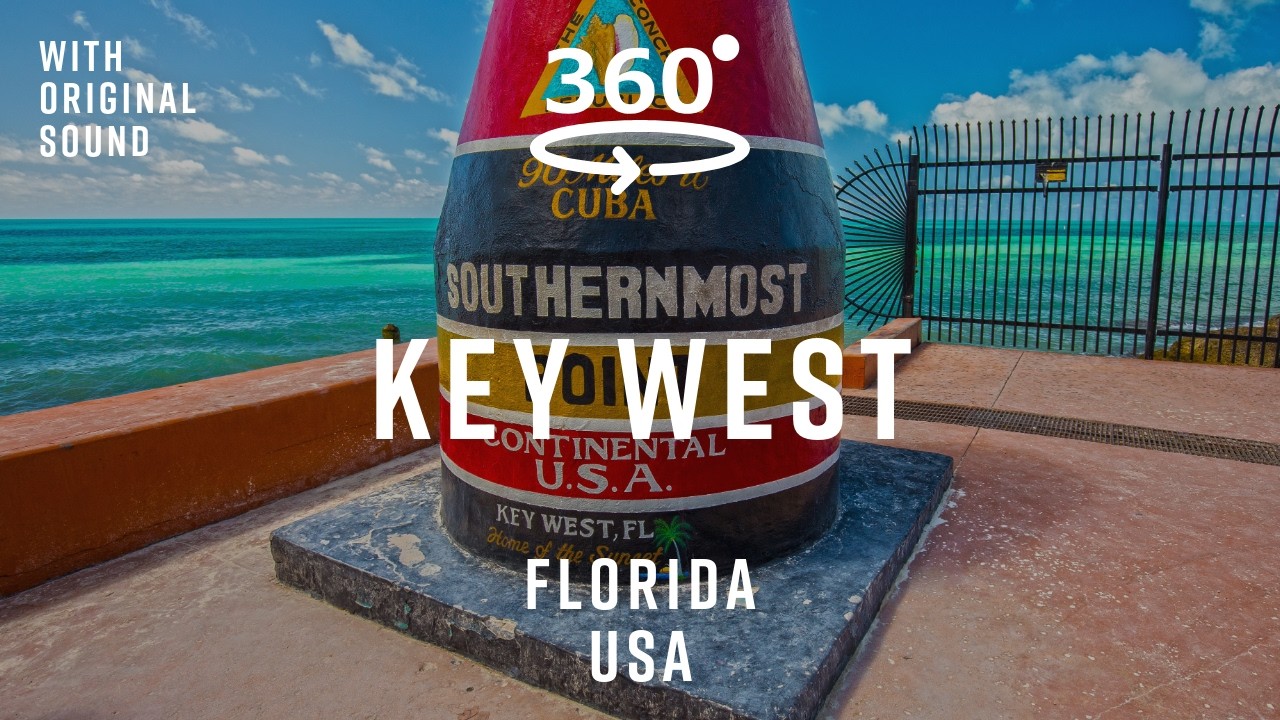 Key West &ndash; Florida, USA 🇺🇸 | 360&deg; Walking Tour | Original Sound
