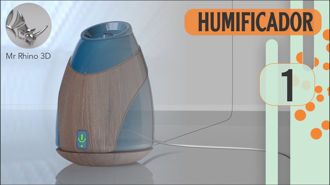 Cómo modelar un humificador en Rhino: Parte 1