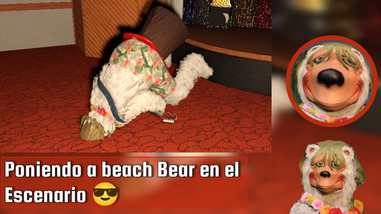 Poniendo a Beach Bear en el escenario 😎👌 ( RetroMation público) parte 1.