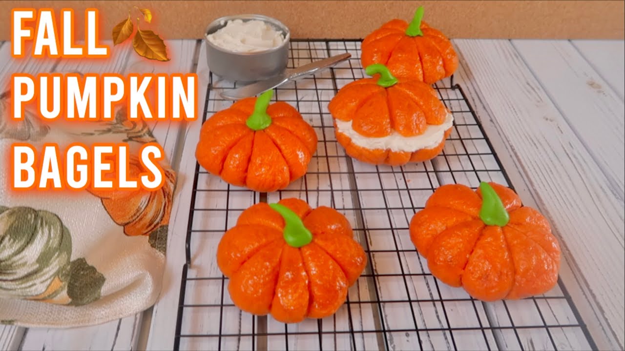 Pumpkin Theme Bagels! | Fall Baking 2020