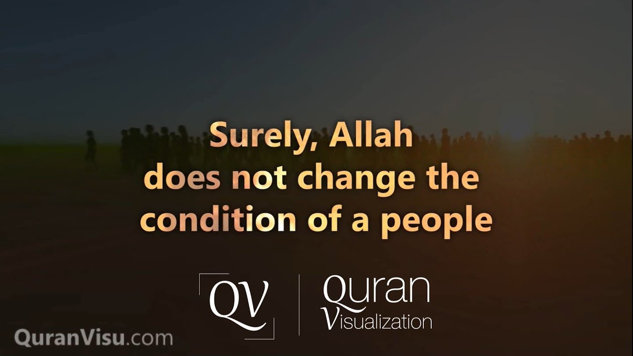 Surah Ar-Ra'd | Verse 10-11 | Raad Muhammad Al Kurdi | Quran Visualization
