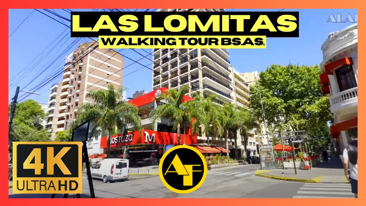(4K) Walking Tour Bs.As. - Maravillosa mañana en LAS LOMITAS, Lomas de Zamora