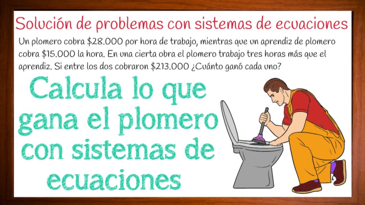 Solucion de problemas de dos ecuaciones con dos incognitas
