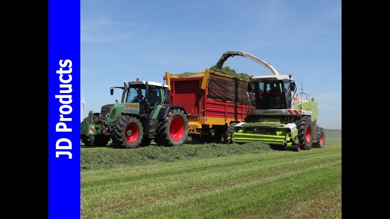 Claas Jaguar 870/Fendt/Gras hakselen/Grass silage/Gras h&auml;ckseln/Marskamp/Marle/2017
