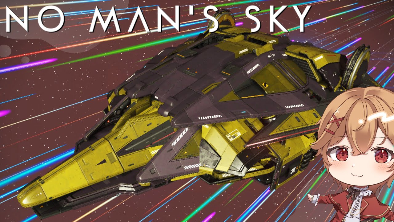 【No Man's Sky】初心者でも簡単！攻撃的な見た目の中型コルベットを作ってみた！【解説動画】