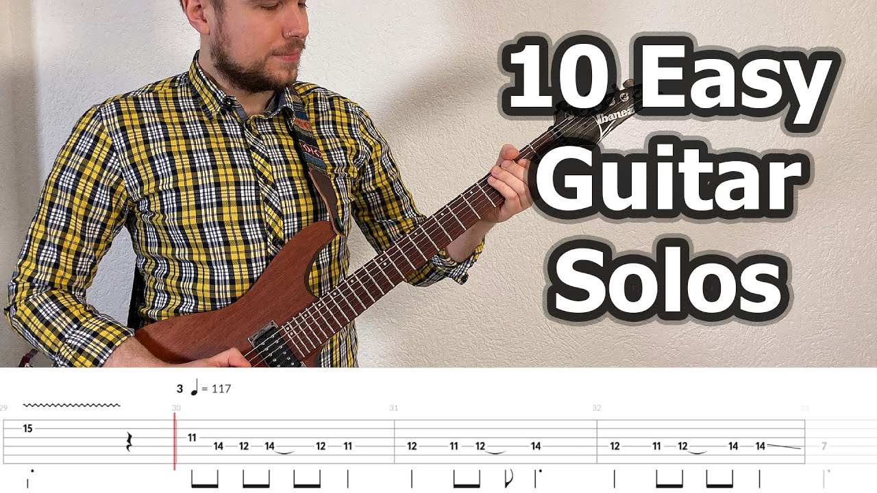 10 Easy Guitar Solos (with Tabs)