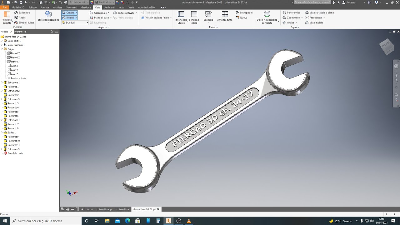 Pier CAD 3D - Corso base Inventor Pro (video 1/21 - ITA)