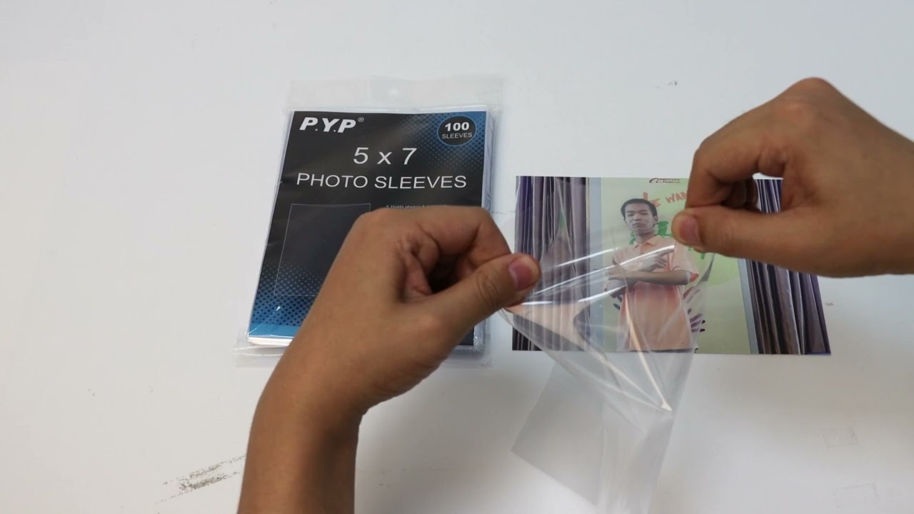 5x7 Photo Sleeves | Crystal Clear Archival Plastic Sleeves with Self Adhesive Resealable Flap