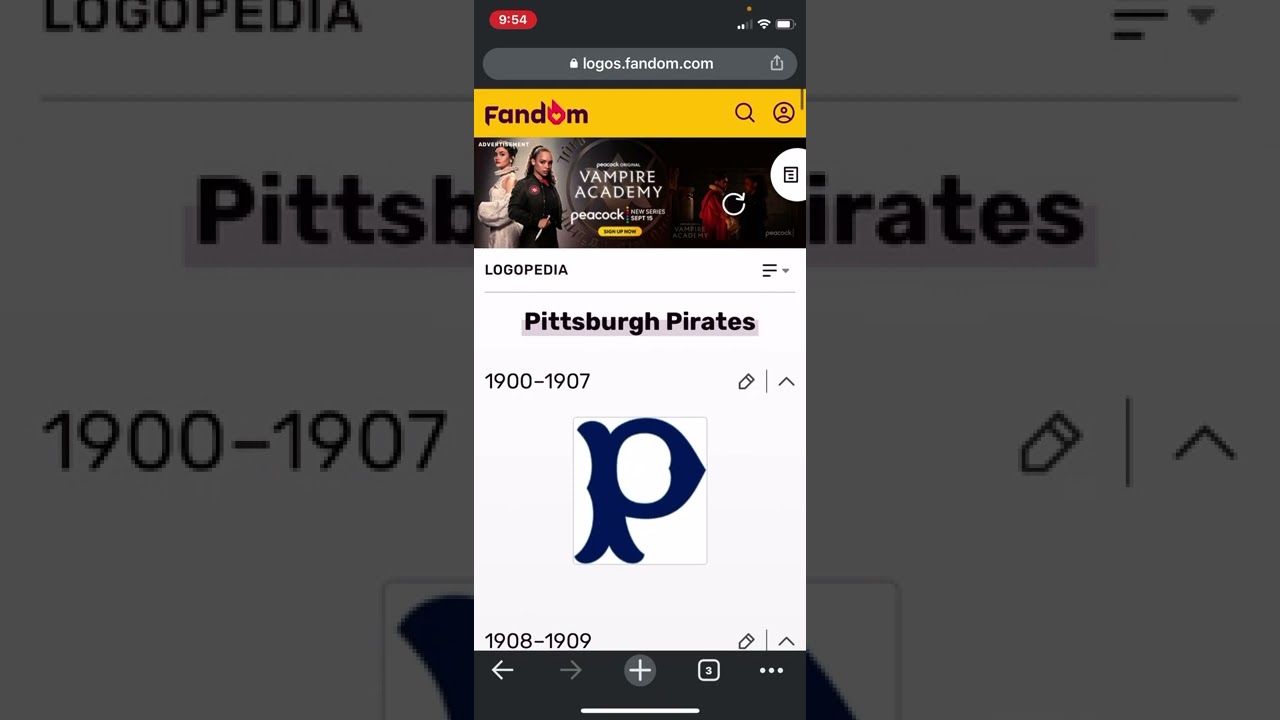 Logo History T #8 Pittsburgh Pirates and FHE Kids