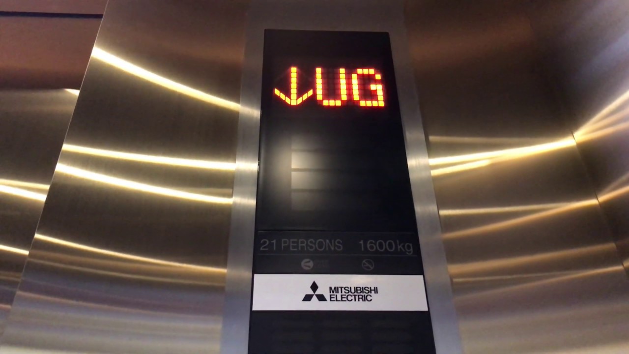 Mitsubishi NEXIEZ-MRL traction elevators @ ICONSIAM Shopping Mall in Bangkok, Thailand (Lobby B)