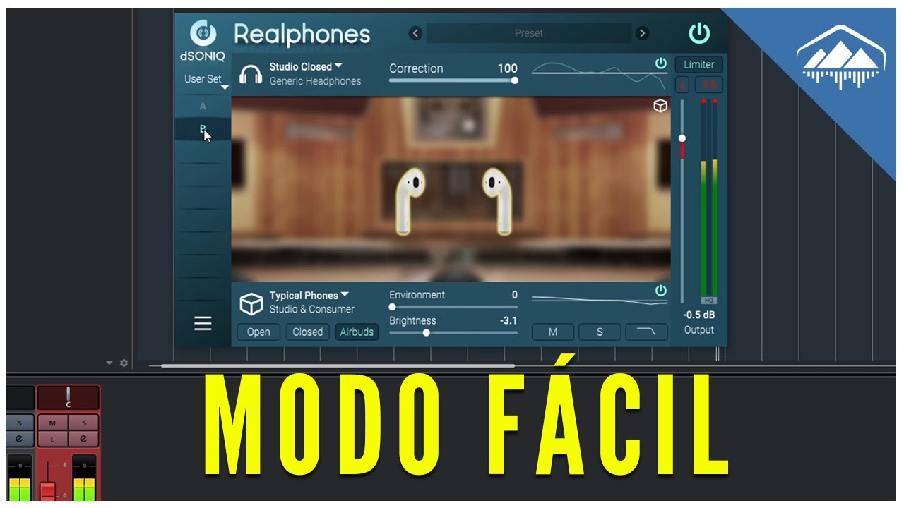 Cómo MEZCLAR con AURICULARES usando el MODO FÁCIL de RealPhones 1.7 | SORTEO DE 3 CUENTAS PREMIUM! !
