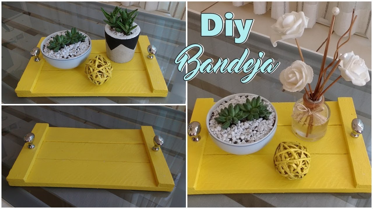 FAÇA VOCÊ MESMO - Bandeja para decorar sua casa (Lidy Artesanato)