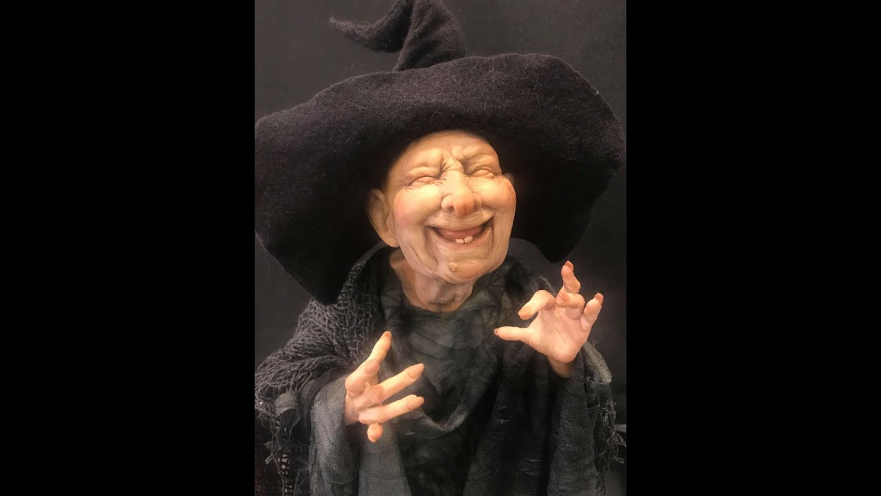 Sculpting and Costuming a Polymer Clay Witch | Halloween Decoration 2022