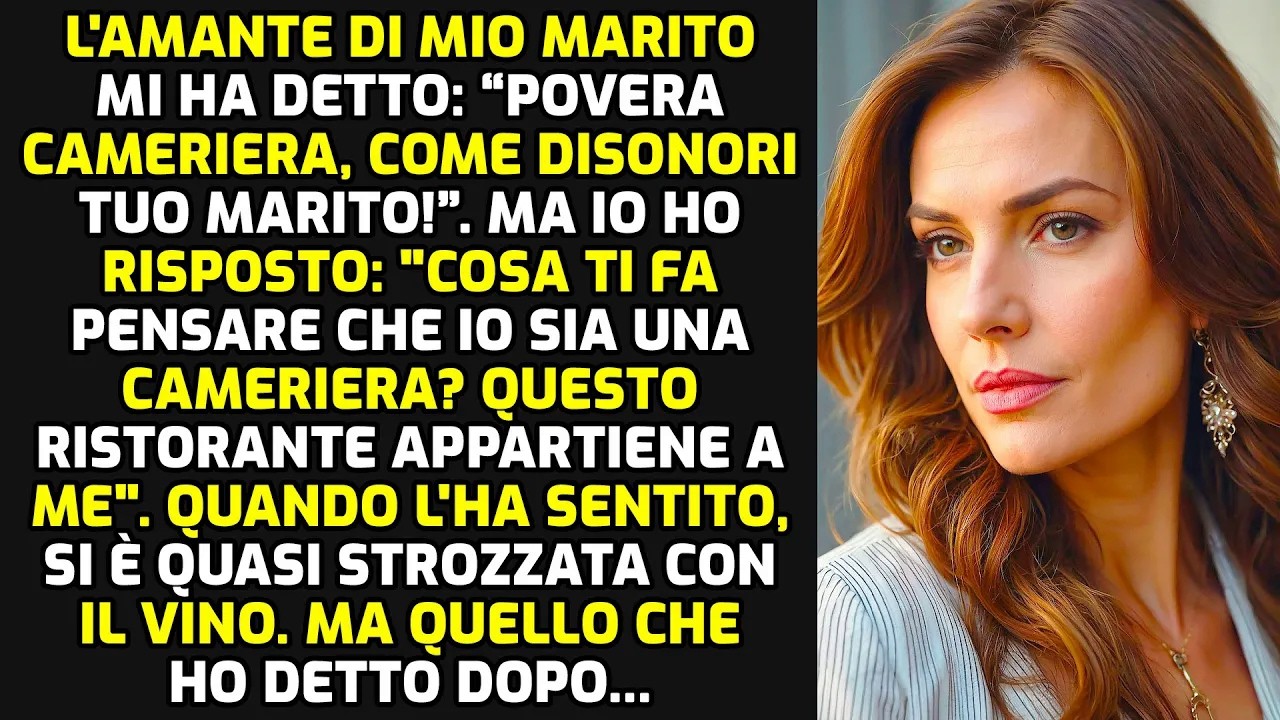 L'amante Di Mio Marito Mi Ha Detto: “Povera Cameriera, Come Disonori Tuo Marito!”. Ma... STORIE VITA