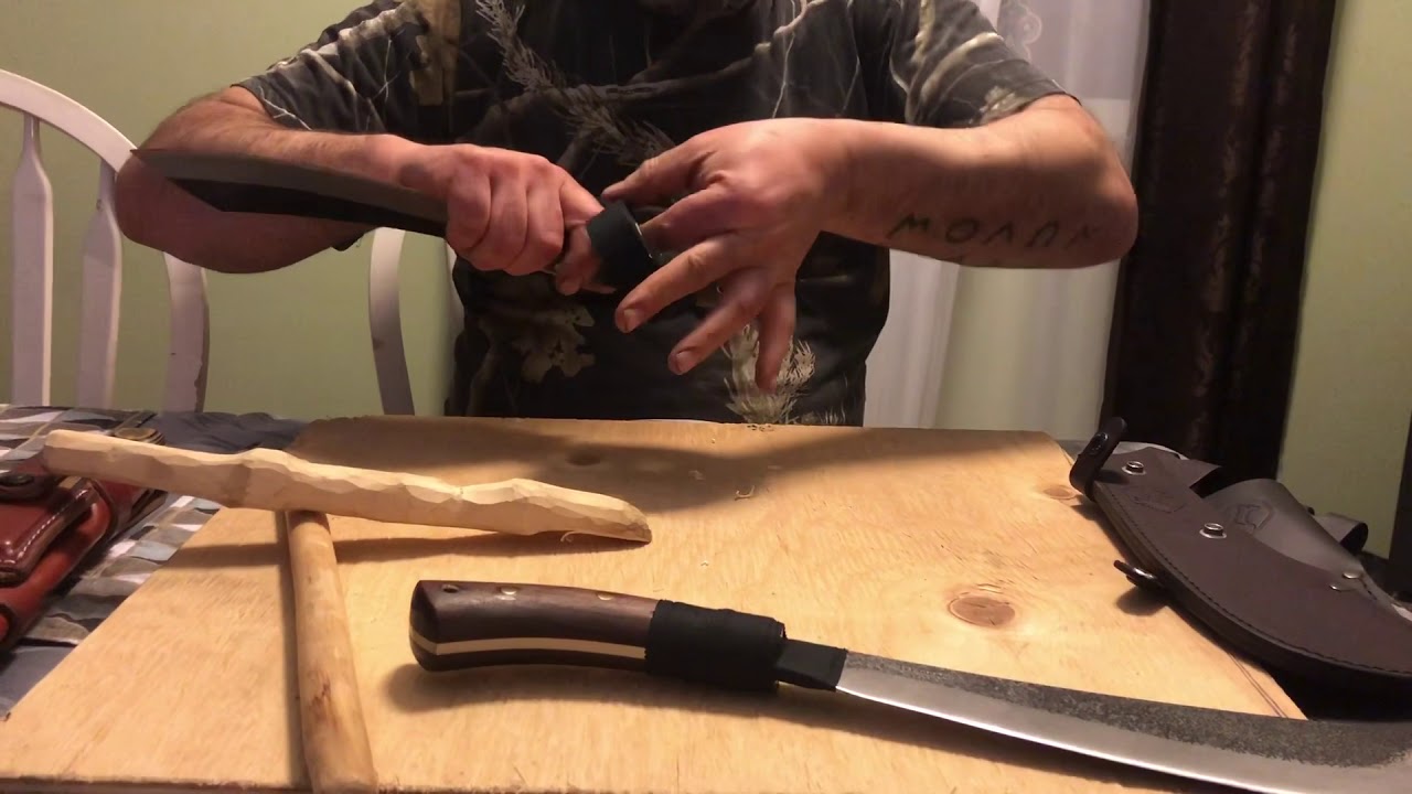 Condor Parang and Pack Golok preparation for testing
