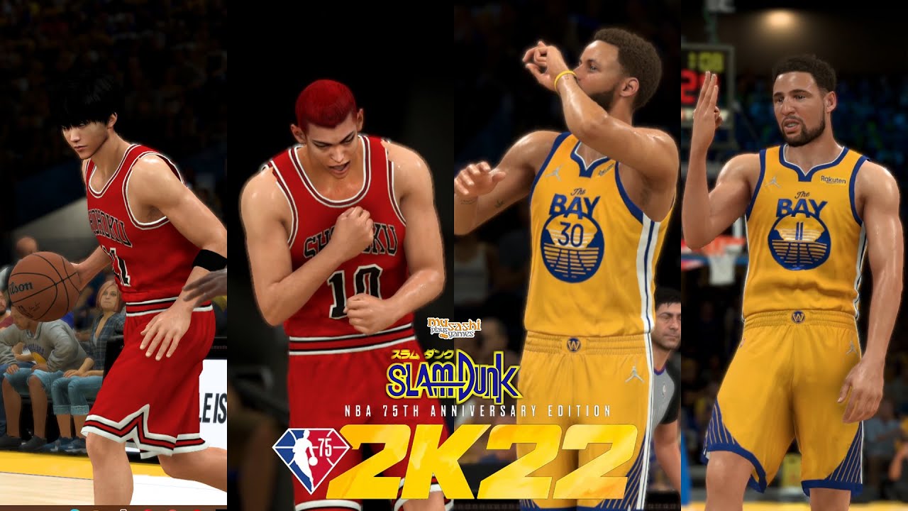 Shohoku vs Golden State Warriors - NBA 2K22 Slam Dunk Mod