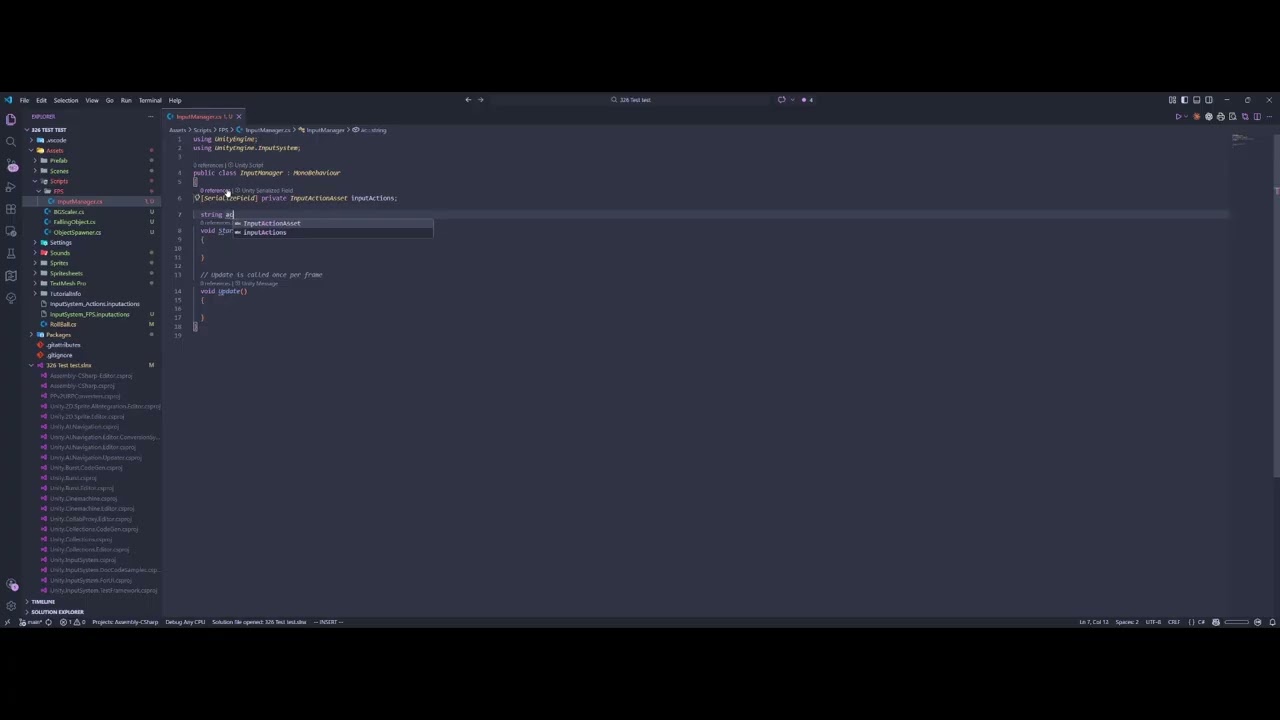Unity Input system