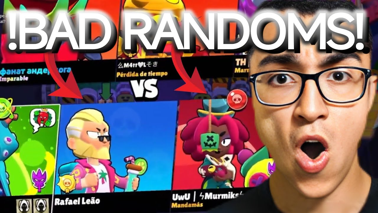 TREBOR se TOPA con los PEORES RANDOMS☠️de BRAWL STARS🔥