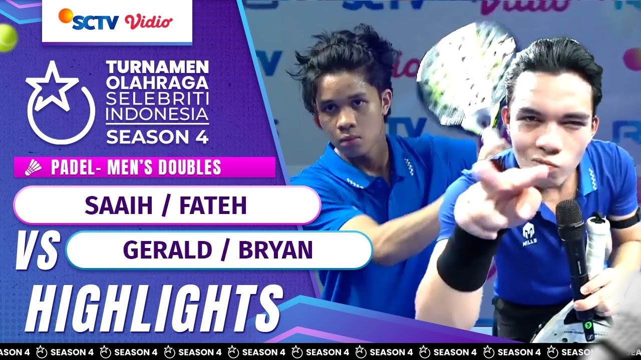 Saaih/Fateh vs Gerald/Bryan - Highlights Padel Men's Doubles | TOSI Season 4