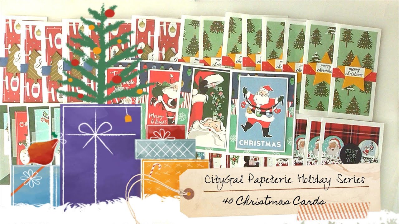 CityGal Papeterie - Holiday Series: 40 Xmas Cards!!