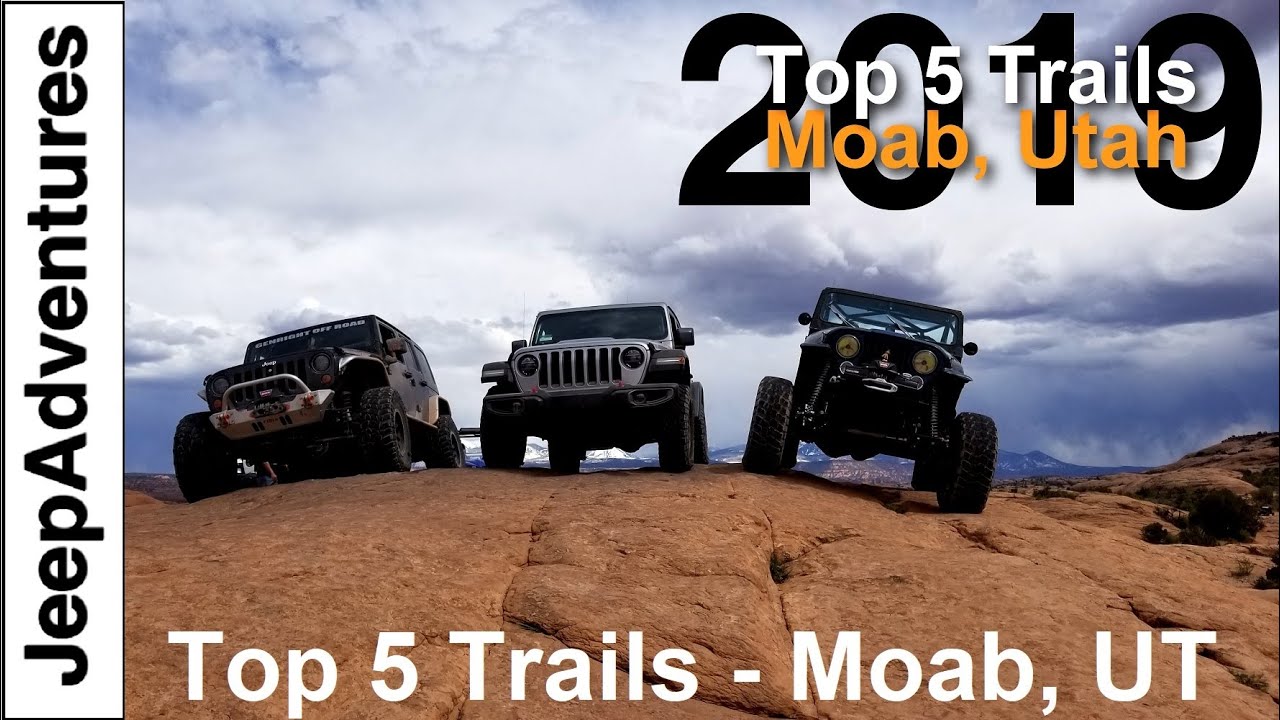 Top 5 Off-Road Trails in Moab, Utah 4K UHD