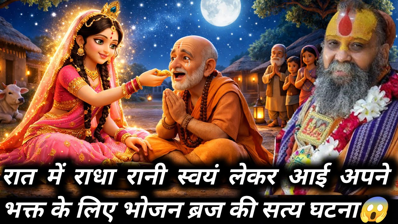 राधा रानी और संत की अनसुनी घटना😱🙏#rajendradasjimaharaj #katha