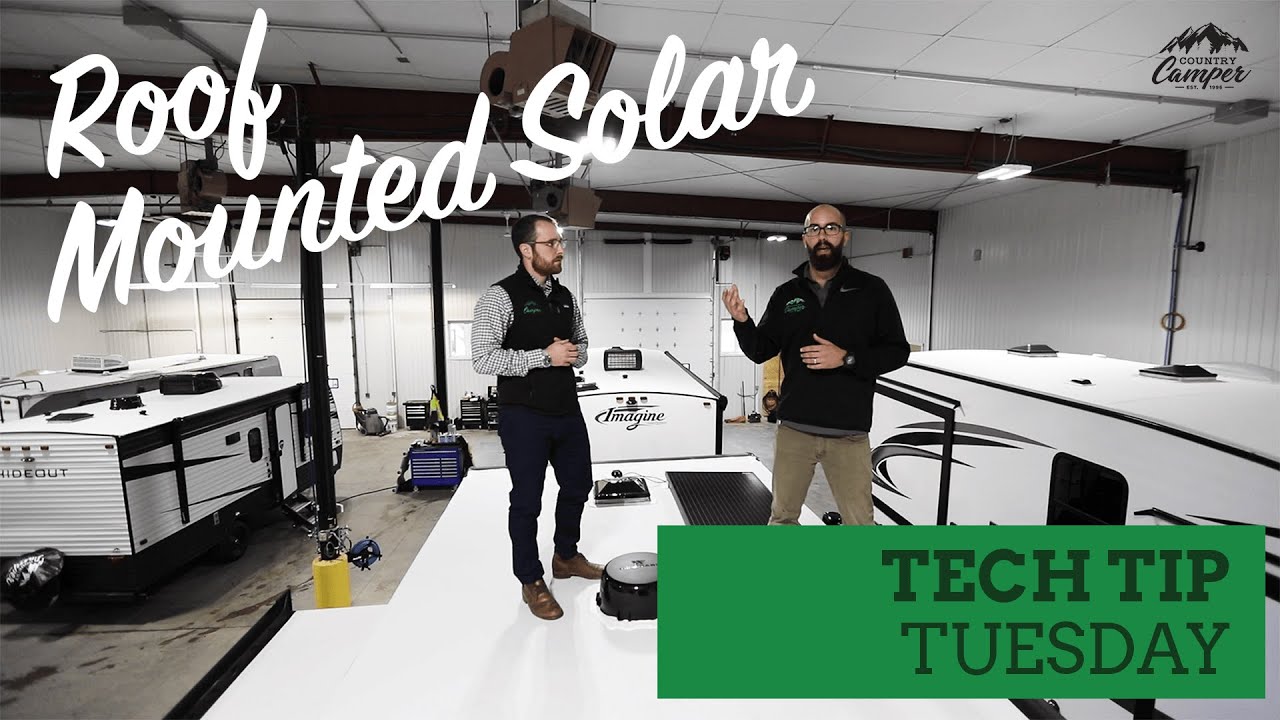 RV Solar Panel on a Grand Design RV | Country Camper