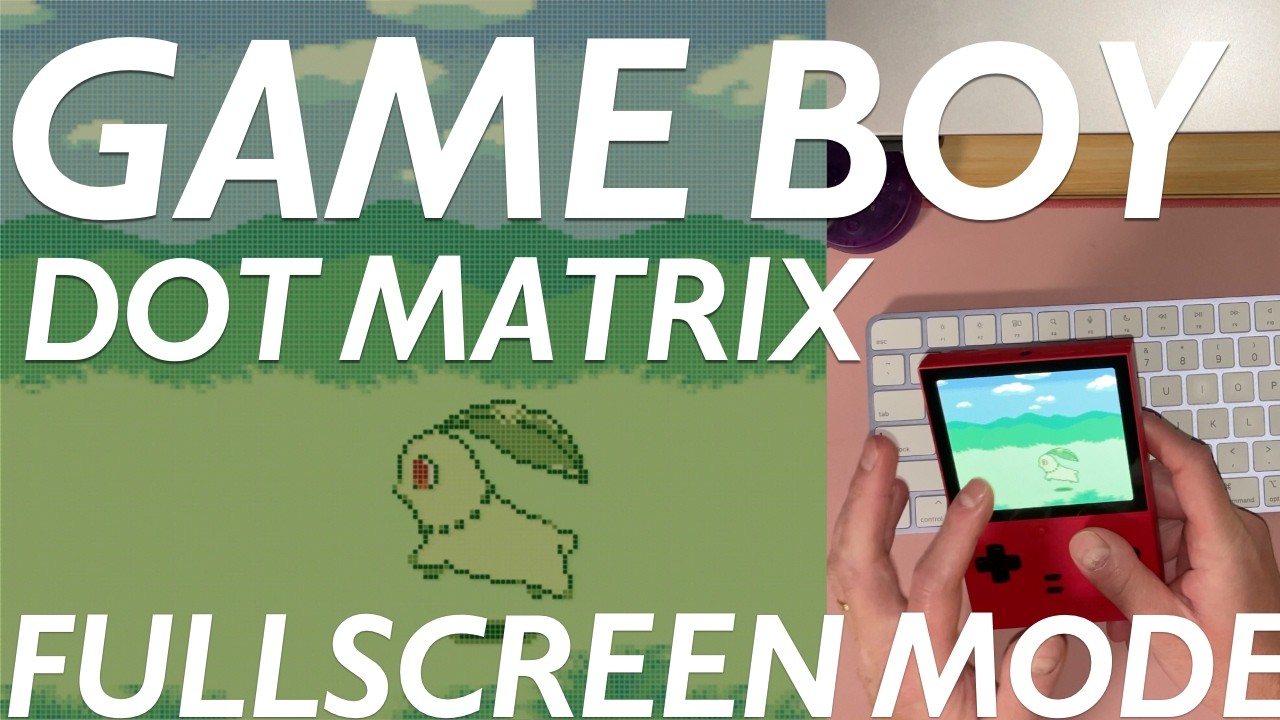 NEW Game Boy Dot Matrix RetroArch Shader - Fullscreen Mode Update