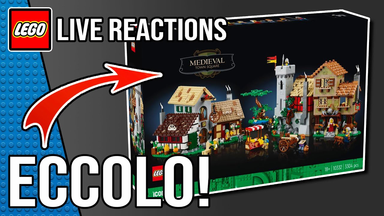 LEGO LIVE REACTIONS - NEWS SET 10332 MEDIEVAL TOWN SQUARE - TOP O FLOP?