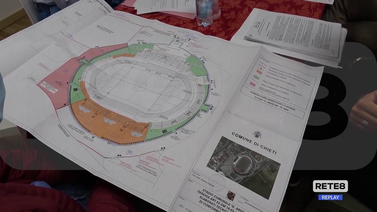 Chieti - All’Angelini sopralluogo per il nuovo stadio