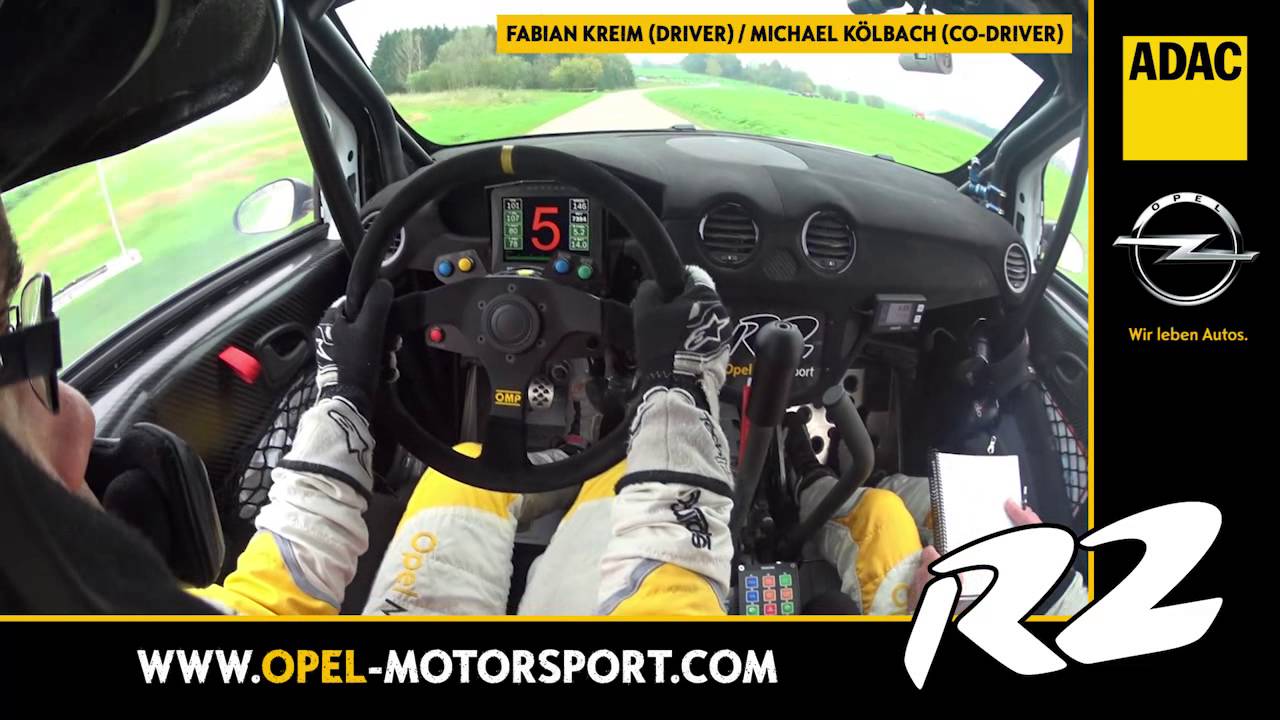 Helmkamera 3-Städte Rallye - ADAC Opel Rallye Junior Team