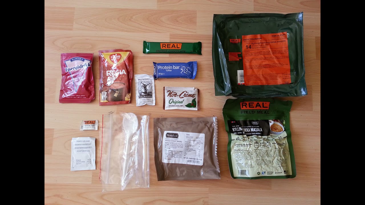 Norwegian Army MRE Arctic Field Ration Menu 14: Chicken Tikka Masala