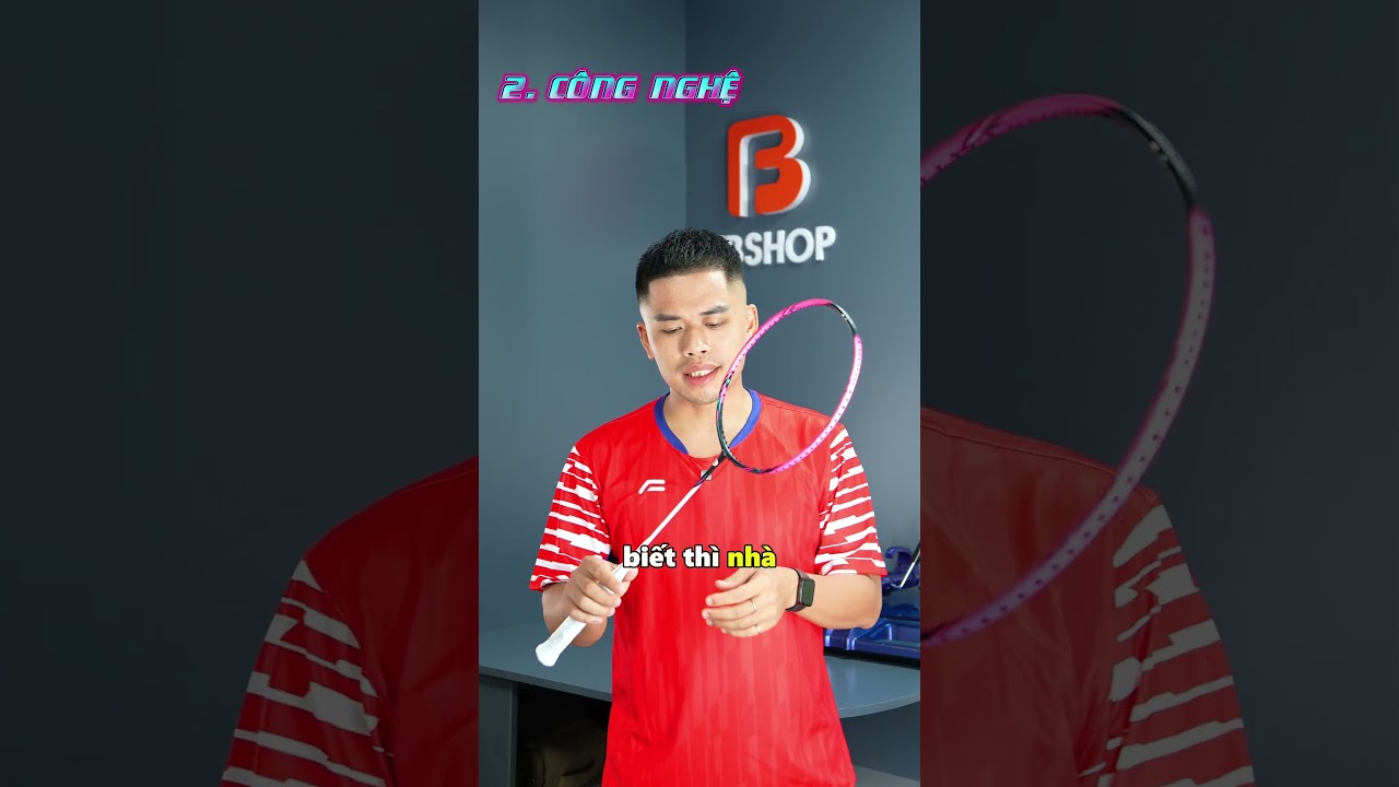Review ngoại h&igrave;nh, th&ocirc;ng số v&agrave; c&ocirc;ng nghệ c&acirc;y vợt Lining Halbertec Motor Pro!