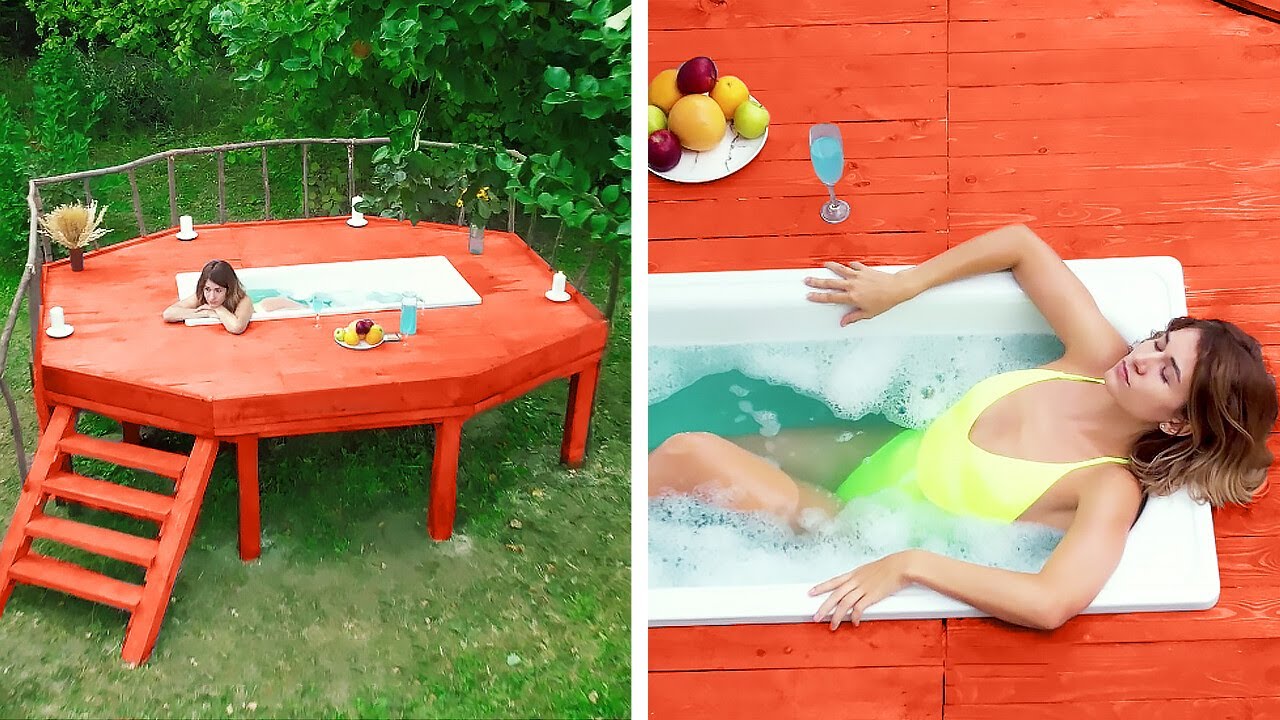 JACUZZI FOR BACKYARD || HUGE PROJECTS FOR BACKYARD