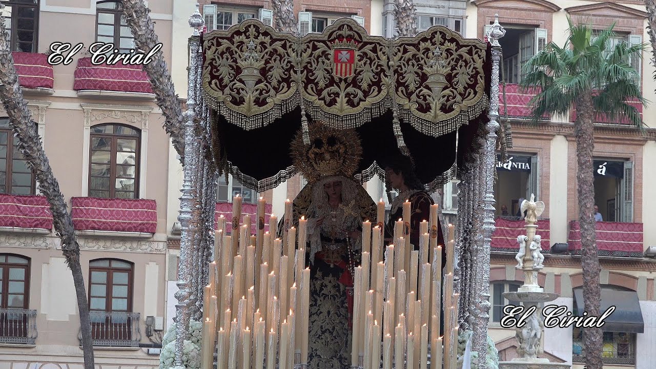 HUMILDAD Y VIRGEN DE LA MERCED MALAGA 2025 TRIBUNA OFICIAL Y ENTRADA A CALLE MARQUÉS DE LARIOS 4K
