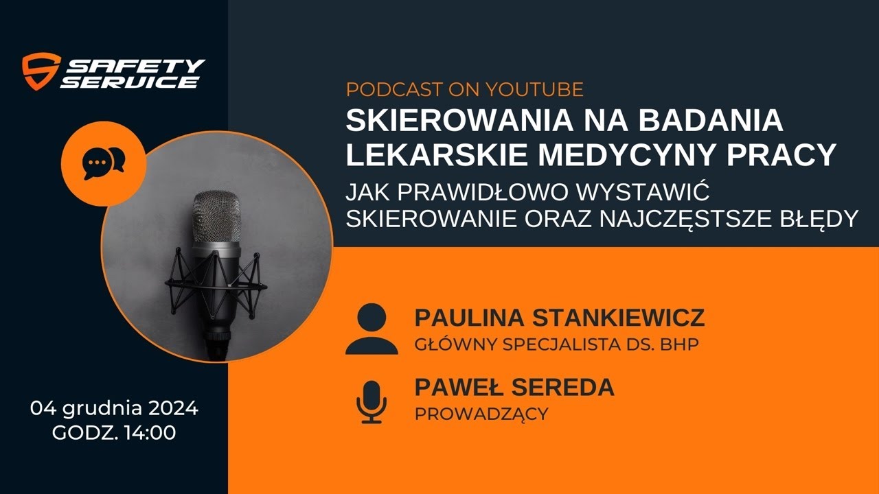 Skierowanie na badania lekarskie medycyny pracy