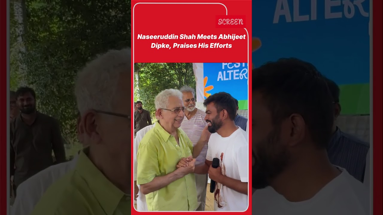Naseeruddin Shah Meets Abhijeet Dipke Amid Gyanesh Kumar Protest | Screen | #shorts