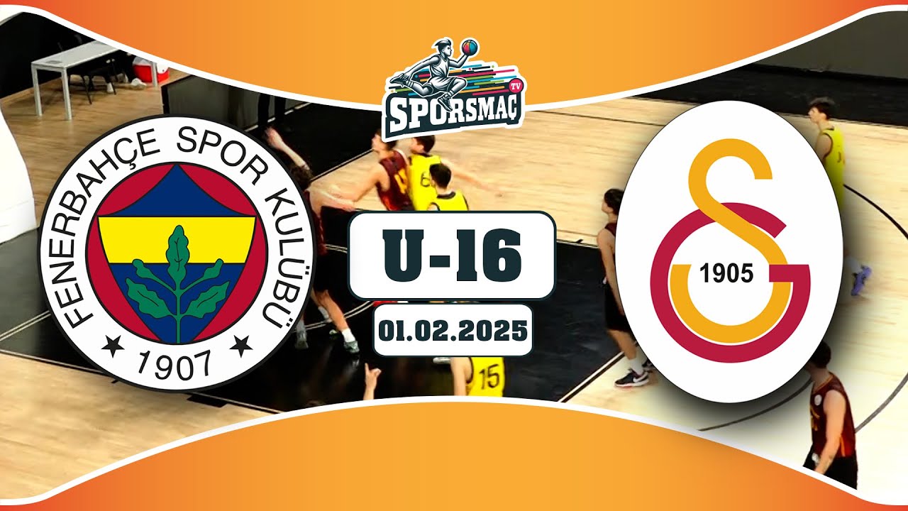 GALATASARAY - FENERBAHÇE U16 Derbi Heyecanı Sizlerle| Full Maç  (01.02.2025)