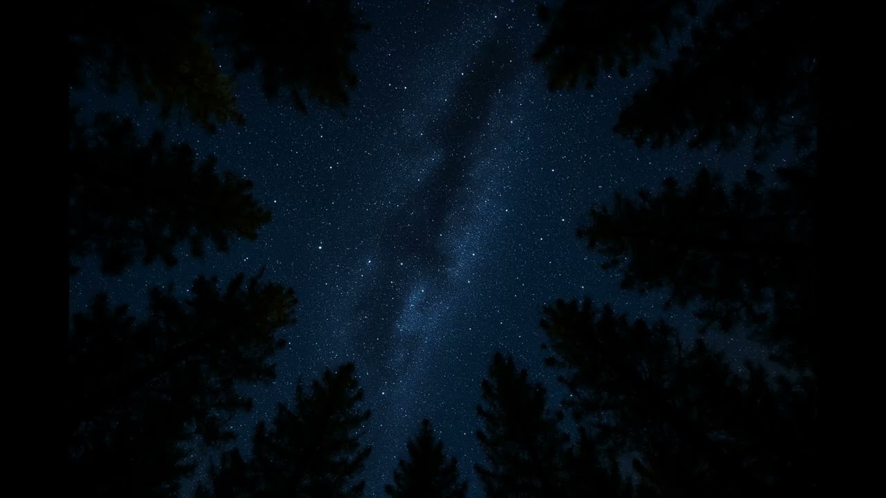 Quiet Night Under the Stars | Peaceful Night Sky Ambience for Deep Relaxation