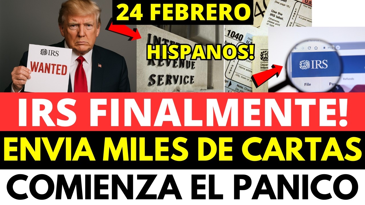 IRS FINALMENTE ENVIA MILES DE CARTAS Y COMIENZA EL PÁNICO!