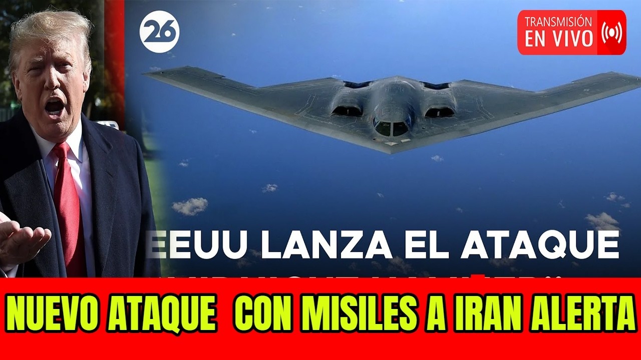 IR&Aacute;N ESTAN ATAC4NDO 🔴NUEVO ATAQUE DE DONALD TRUMP LLEGARON LOS B2 🔴AVIONES  NOTICIAS IR&Aacute;N ISRAEL