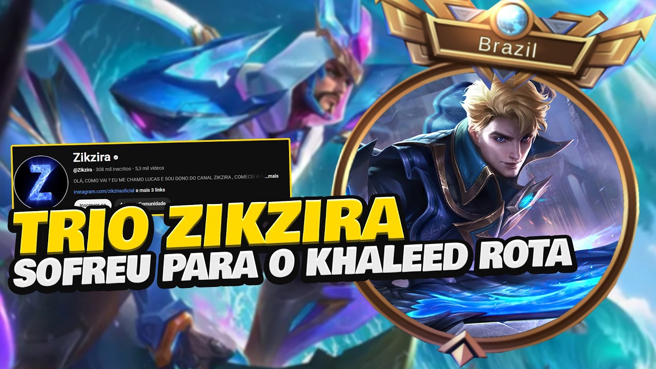 ZIKZIRA E UM MONTE DE TOP BRASIL | MOBILE LEGENDS