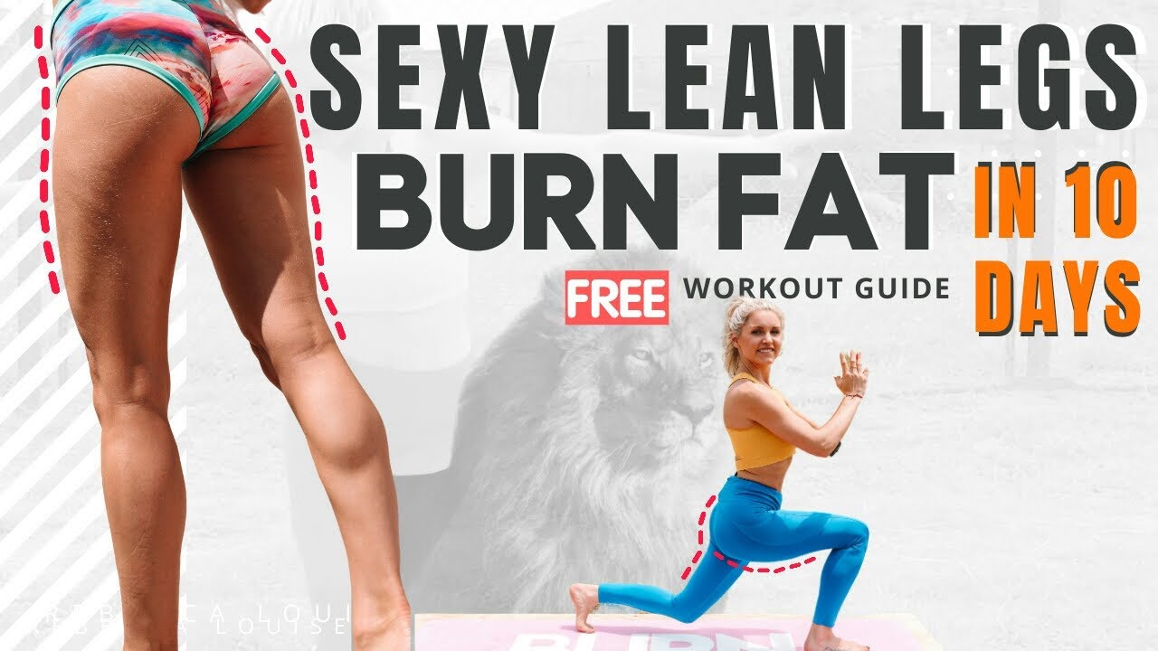 GET SEXY LEAN LEGS & BURN FAT. At home workout no equipment