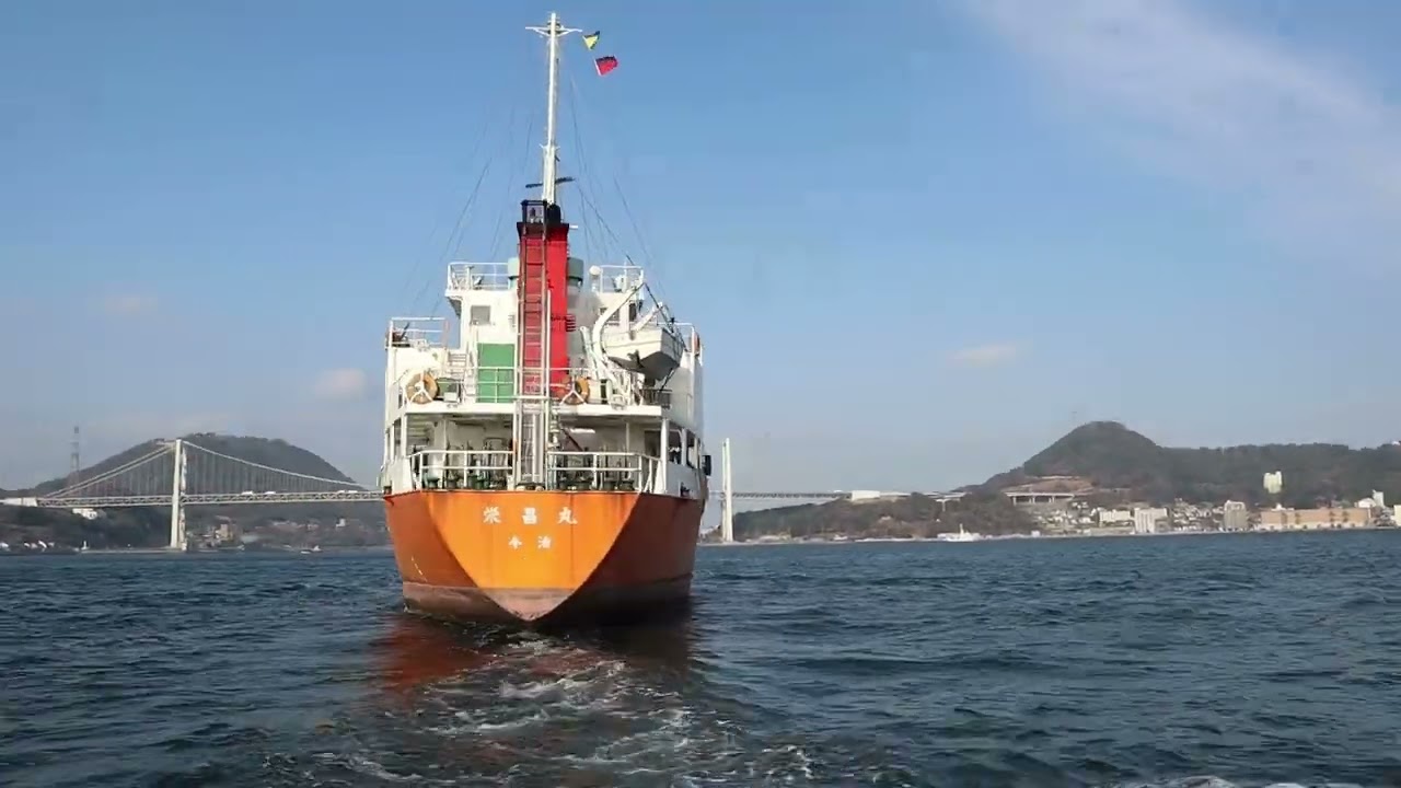 関門海峡～門司港から下関へ～ 4分の船旅