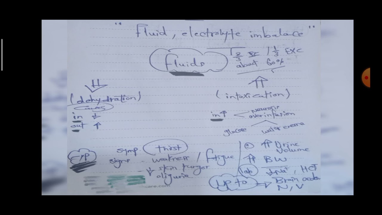 Water and electrolytes,  surgury L5 Part 1
