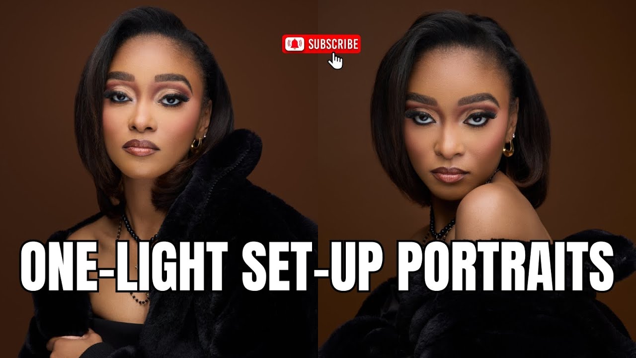 SIMPLE ONE LIGHT PORTRAIT SET-UP, GREAT FOR BEAUTY SHOTS!