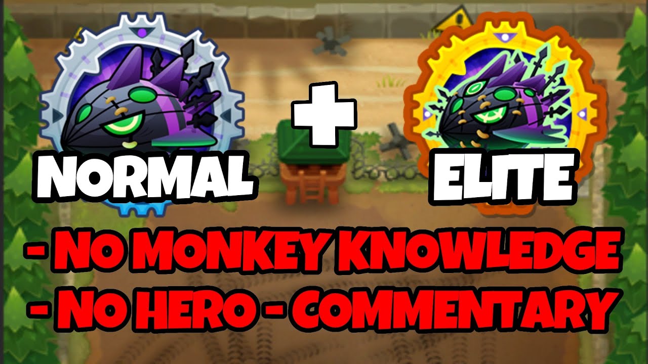 Lych Normal & Elite Tutorial || No Monkey Knowledge + No Hero Achievement || Firing Range (BTD6)