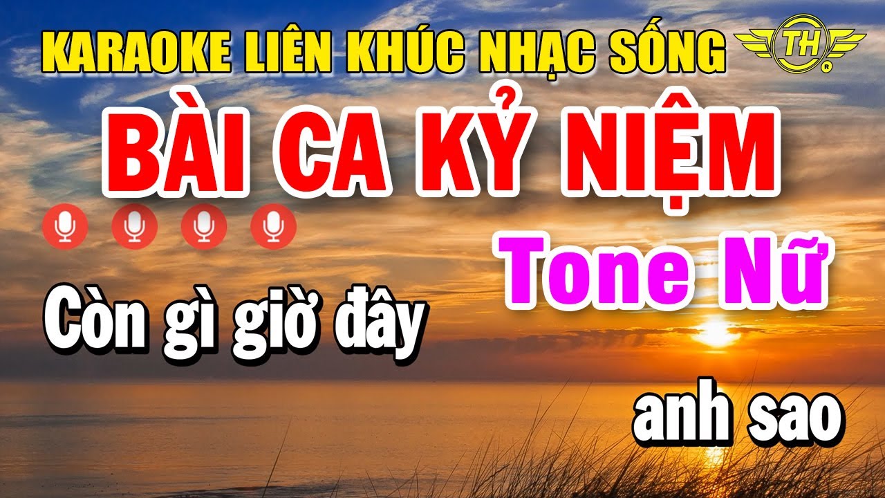 Karaoke Liên Khúc Nhạc Vàng Tone Nữ | Chọn Lọc Nhạc Trữ Tình Dễ Hát - Bài Ca Kỷ Niệm