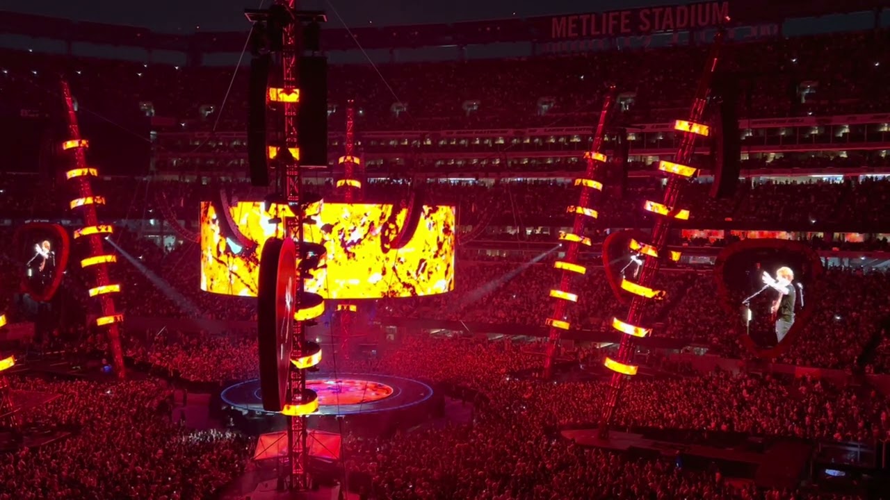 Ed Sheeran BREAKING A RECORD - LOVE YOURSELF - MetLife Stadium 89,000 fans in attendance